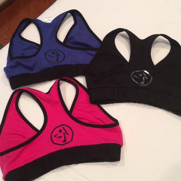Zumba Fitness Other - 3 Zumba sports bras size Medium